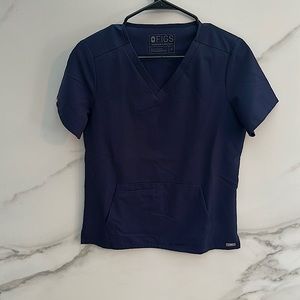 🔥🔥 FIGS REMERA NAVY SCRUB TOP SMALL
